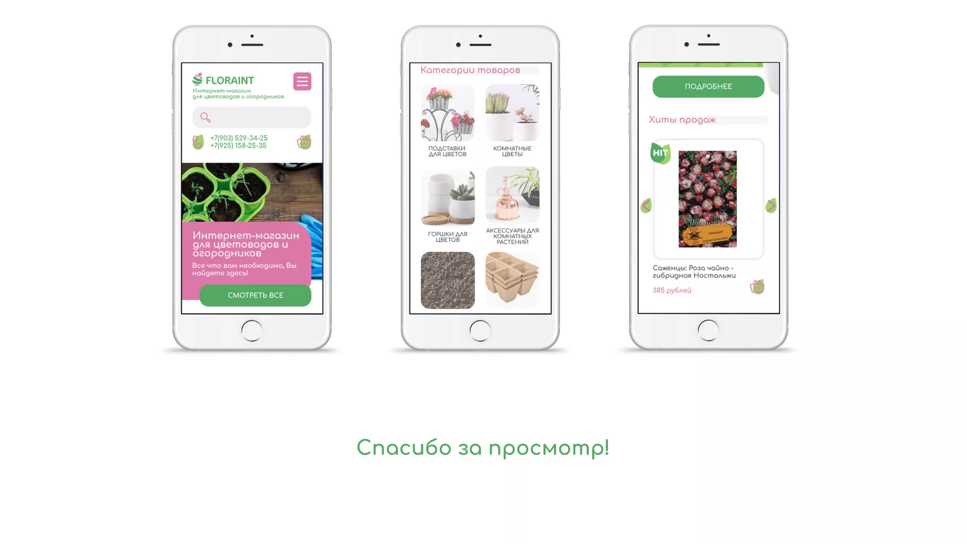 Создание логотипа и интернет-магазина «FLORAINT» в Выборге